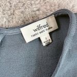 Wilfred  Juin Wide Leg Jumpsuit Short Sleeve Belted Full Length Slate Blue Size 2 Photo 2