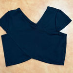 Rolla Coster  Black Wrap Crop Top Photo 0