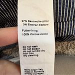 Akris Punto  Blue Striped Ankle Straight Leg Trouser Dress Pants Womens 8 Preppy Photo 3