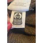 Madewell  Bowden Henley Sweater Coziest Yarn Womens L Brown Wide-Ribbed Wool Cozy Photo 10