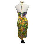 Danielle Bernstein New  WeWoreWhat Dress Womens Small Yellow Purple Strapless 70s Photo 2