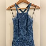 Lulus  Light Blue Lace Form-fitting Dress with tie detail on back Photo 3