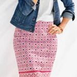 Talbots Pink Geometric Pencil Skirt spandex Photo 6