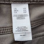 Liz Claiborne  Taupe Brown Bootlegg Corduroy Pants Size 10 Petite Brown Corduroys Photo 6