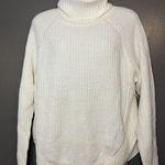 Ardene Sweater Womens Small White Turtleneck Chunky Knit Cozy Ribbed Pullover Photo 0