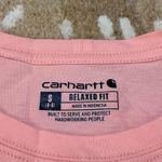 Carhartt pink white floral graphic T-shirt women’s size small Photo 5