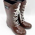 Roma  NEW Lace Up Rubber Rain Boots Photo 0