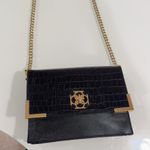 Ann Taylor  Delancy Black Leather Chain Strap Crossbody Bag Photo 4