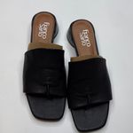 Franco Sarto  Women's Loran Stacked Heel Slide Dress Sandals-Blk Leather-Size 7.5 Photo 7