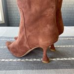 Stuart Weitzman XCurve 85 Slouch Heeled Boots Brown Suede Size 10 Photo 8