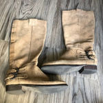 Anthropologie Dolce Vita‎ double buckle suede leather riding boot Photo 0