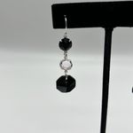Swavorski 3 Tier Swarovski Octagon Earrings with Sterling Silver Embellishments Photo 5