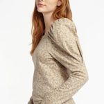 Splendid NWT  Josephine Sweatshirt  Square Neckline Puff Sleeve Photo 1