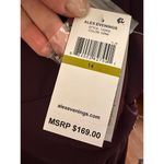 Alex Evenings  Square Neck Cold Shoulder Cap Sleeve Side Brooch GownIn Wine Photo 5