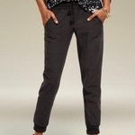 CAbi 3570 Marathon Utility Jogger Pants w/ Ribbed Accents | Charcoal | XS Photo 0