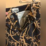 Ganni  Cutye Cropped Baroque-Print Straight Leg Jeans Photo 9