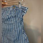 ZARA Strapless Striped Denim Mini Strapless Dress Sz L Photo 4