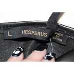 NWOT Womens Hesperus HT1767 Black Faux Leather Zipper Back Crop Top Size Large L Photo 2