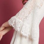 Modcloth Through The Blue Bells Dress Lace Bell Sleeves Size 2x Romantic Wedding Photo 4