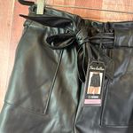 Ci Sono Ci Sono Black Faux Leather Shorts Size Large Photo 3