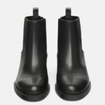 ZARA  Leather Chelsea Ankle Boots Black Size 6.5/37 NEW Photo 2