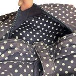 Baggu Drawstring Backpack Blue & White Polka Dot Cotton Canvas Small MidSize Bag Photo 7