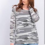 Alternative Women’s Slouchy Grey Camo Pullover Top, EUC, Size Small, MSRP $69 Photo 3