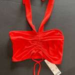 Urban Outfitters  Blood Orange Crop Tank Halter Top Ruched NWT Women’s Sz XS Photo 0