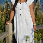 Womens Tarka White Fairy Goddess Beautiful Gauze Long Maxi Dress Photo 1