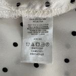 Loft Shirt Womens Small White Black Polka Dot Ruffle Casual Workwear Versatile Photo 7