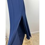 Lulus NEW Magical Magnetism Navy Blue Off the Shoulder Maxi Dress Formal Medium Photo 6