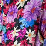 PINKO Floral Sleeved Sheath Mini Silk Dress in Size Large (44) Photo 5