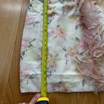 NWT Klesis Floral Tube Dress Size Large organza ruffle on side Mini Strapless Photo 8