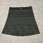 Kuhl  Adriana Skirt Womens Small Gray Merino Wool Blend Geometric Stretch Pull On Photo 2
