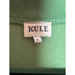 KULE Green Terry Bay Cloth Button Front Cropped Cardigan Sweater Women's Size L Size L Photo 4