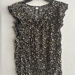 Old Navy Ruffled Crinkle-Texture Tie-Front
Stylish Animal Print Women's Top L Photo 1