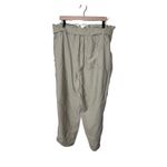A New Day A New‎ Day Women's XXL Beige Paperbag High Rise Waist Cropped Pants Trousers NWT Photo 6