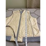 Zenergy Chico's Francine quilted puffer vest yellow with gray accents, size XL Photo 8