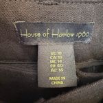 House of Harlow 1960 Women Wide Leg Belted Black Linen/Rayon Pants NWT Size 10 Photo 1