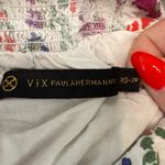 Vix Paula Hermanny Clover Yana Floral Mini Dress in White XS Linen Rayon Photo 5