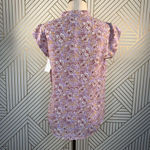 Halogen  Surplice‎ Cap Sleeve Blouse Floral Print Photo 5