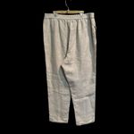 Soft Surroundings  Women's Size Large Linen Cuffed‎ Elastic Waist Pants Oatmeal Photo 1