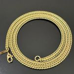 Vintage MONET Herringbone Wheat Gold Tone Twisted Chain 20” Necklace 13g. Photo 0