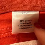 Draper James RSVP Womens Skinny Ankle Pants Size 10 Red Stretch Preppy Chic Photo 4