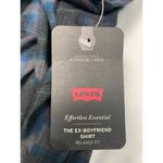 Denizen from Levi's Levi's The Ex-Boyfriend Shirt Blue/green Plaid Button-up Shirt Small Photo 8