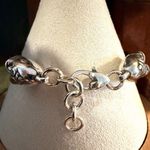 Brighton  Silver Heart Brown Woven Leather Bracelet Photo 11