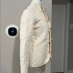 DOEN Parker Cotton Nutmilk Cream Wood Toggle Button Quilted Jacket Size XXS Photo 5