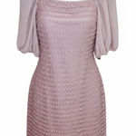 Lulus  Womens Medium Whimsical Date Night Ruched Bodycon Mini Night‎ Out Pink Photo 0