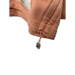 Adidas Peach Cropped Boxy Fit Long Sleeve Hoodie Sweatshirt Women's Size Large Photo 5
