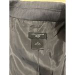 Ann Taylor  Women Jacket Gray 2 Pockets Lined Striped 6P Long Sleeve 2 Button Photo 6